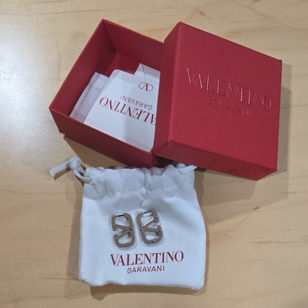 Valentino Garavani Silver-Tone Earrings